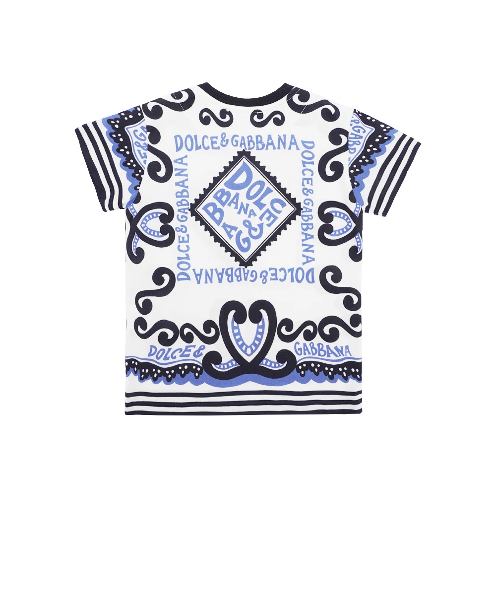 Детская футболка Dolce&Gabbana Kids L1JTEY-G7L1B, белый цвет • Купить в интернет-магазине Kameron