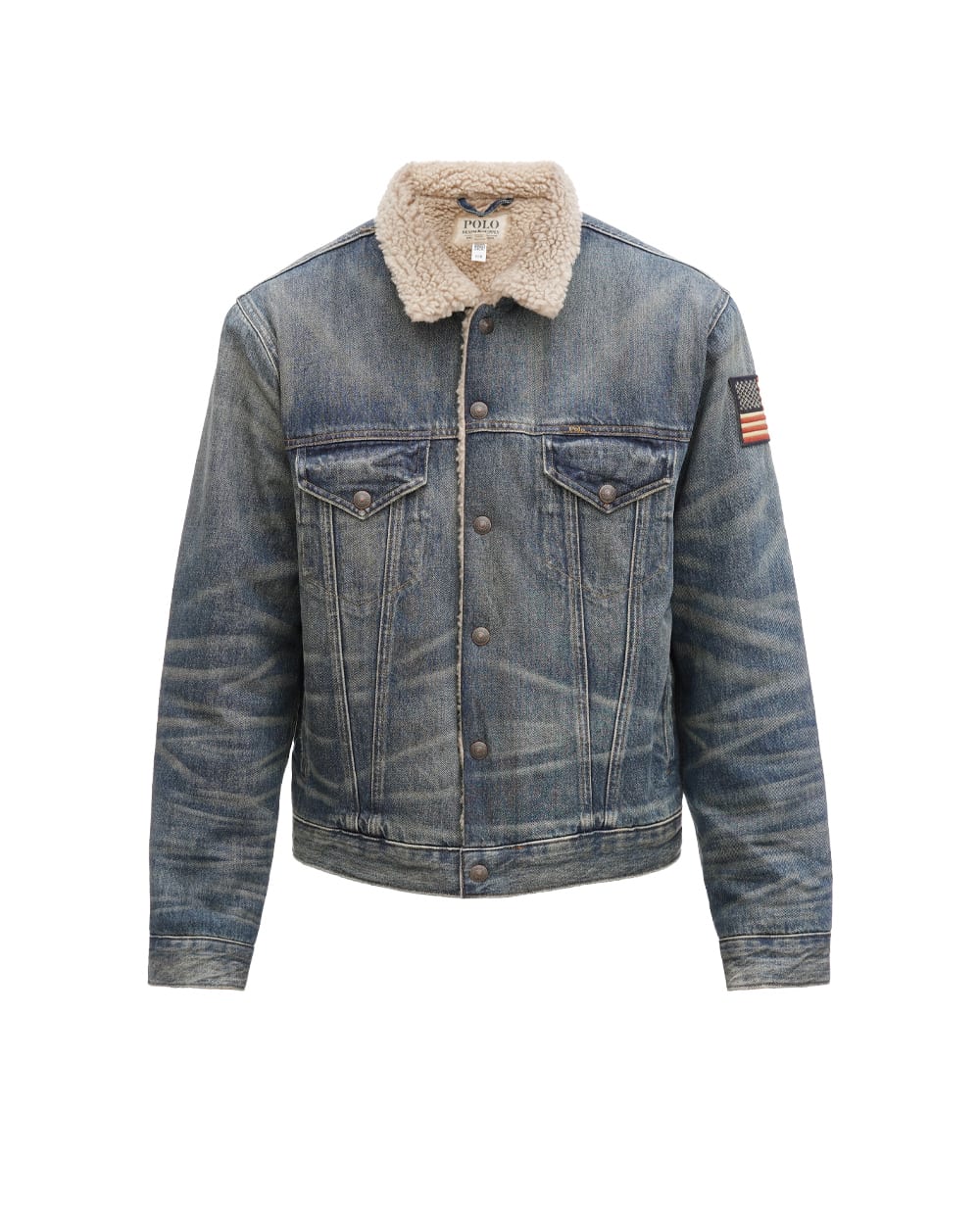 Джинсовая куртка Polo Ralph Lauren 710850379001, синий цвет • Купить в интернет-магазине Kameron