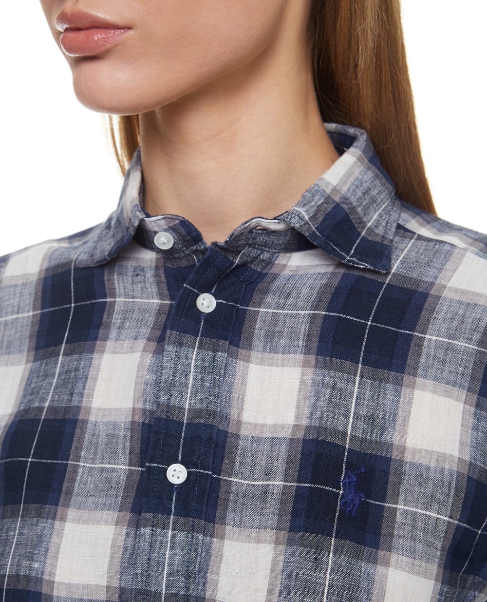 Льняная рубашка Polo Ralph Lauren 211827695002, разноцветный цвет • Купить в интернет-магазине Kameron