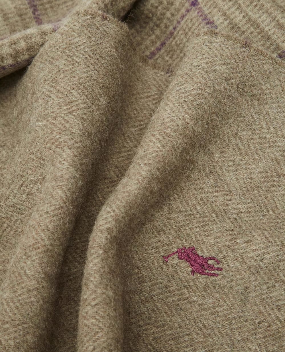 Шерстяной шарф Polo Ralph Lauren 449853952004, бежевый цвет • Купить в интернет-магазине Kameron