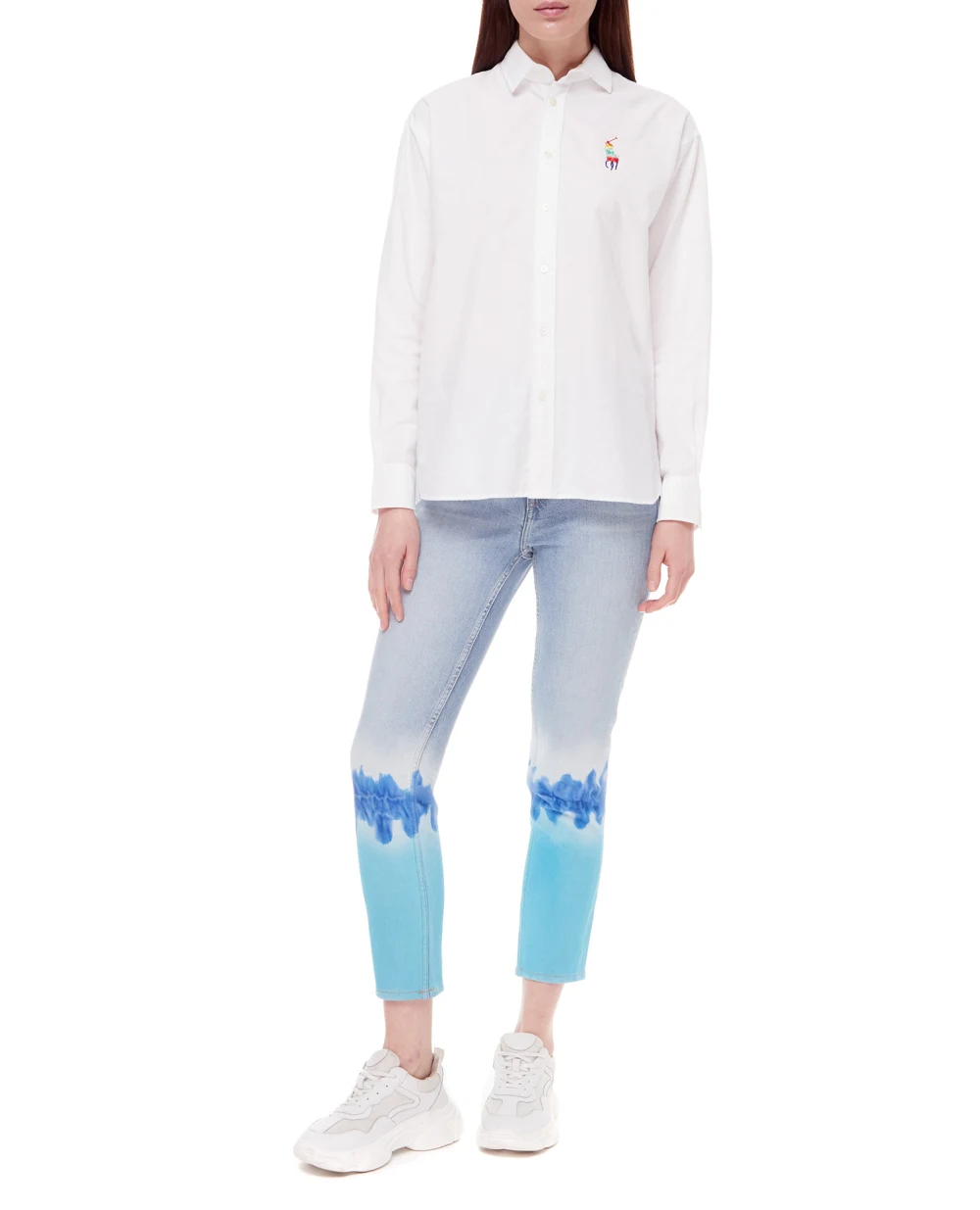 Рубашка Polo Ralph Lauren 211858465001, белый цвет • Купить в интернет-магазине Kameron