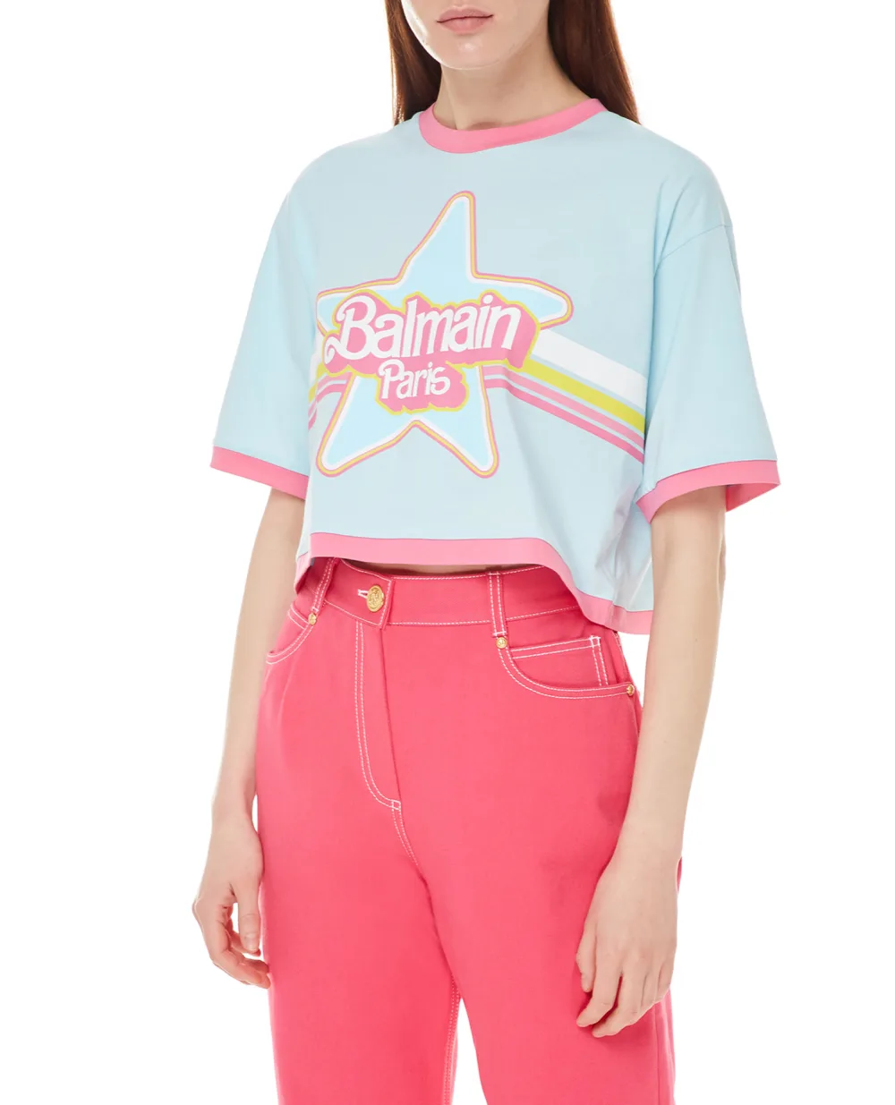 Футболка Balmain XF2EE020GB03, разноцветный цвет • Купить в интернет-магазине Kameron