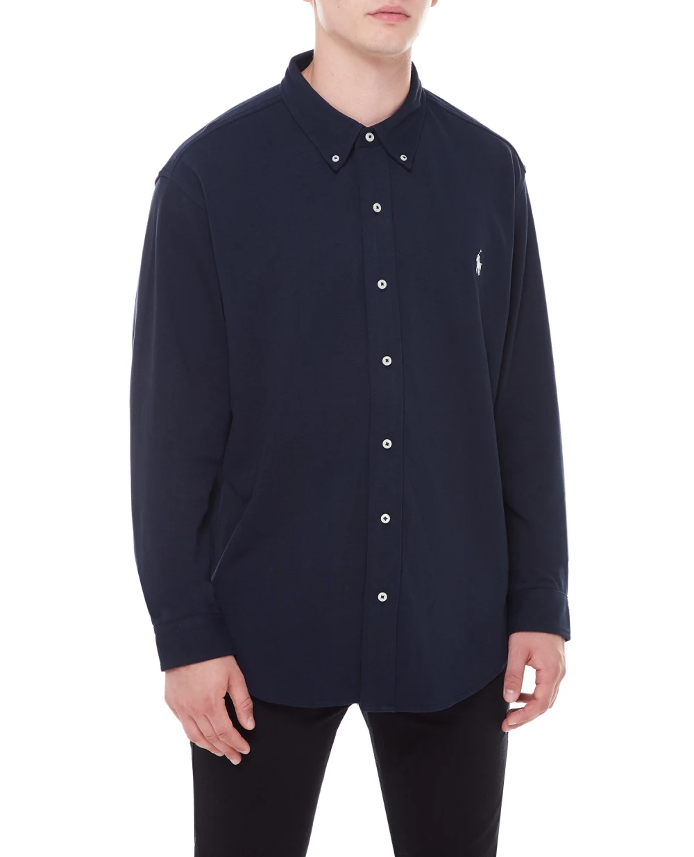 Рубашка Polo Ralph Lauren 711654408003, темно-синий цвет • Купить в интернет-магазине Kameron