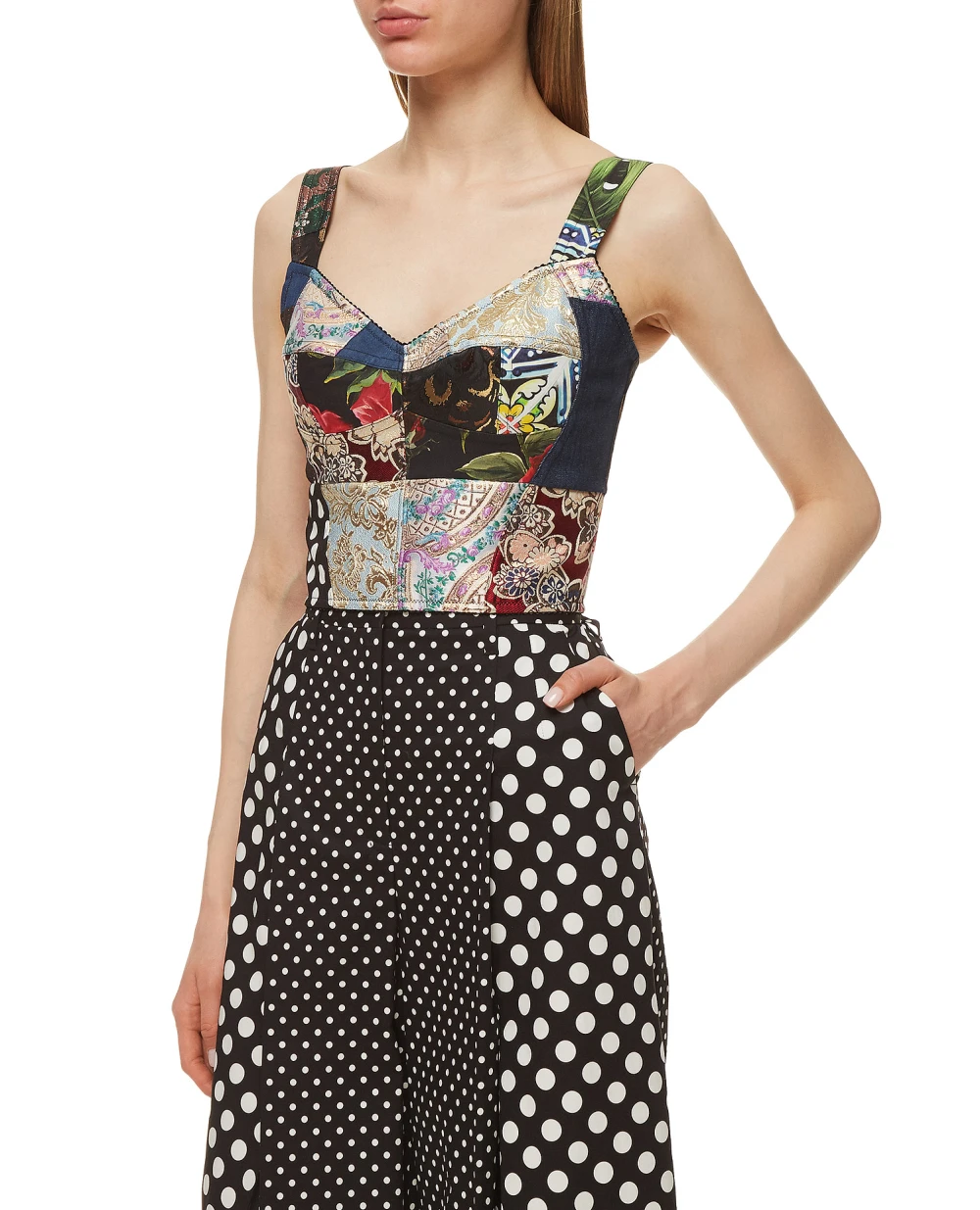 Топ Dolce&Gabbana F7W98T-GDX77, разноцветный цвет • Купить в интернет-магазине Kameron