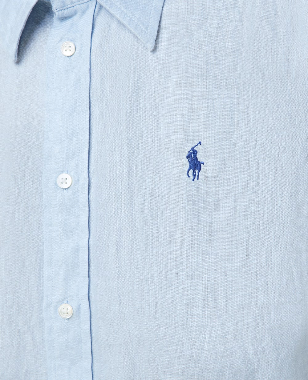 Льняная рубашка Polo Ralph Lauren 211920516003, голубой цвет • Купить в интернет-магазине Kameron