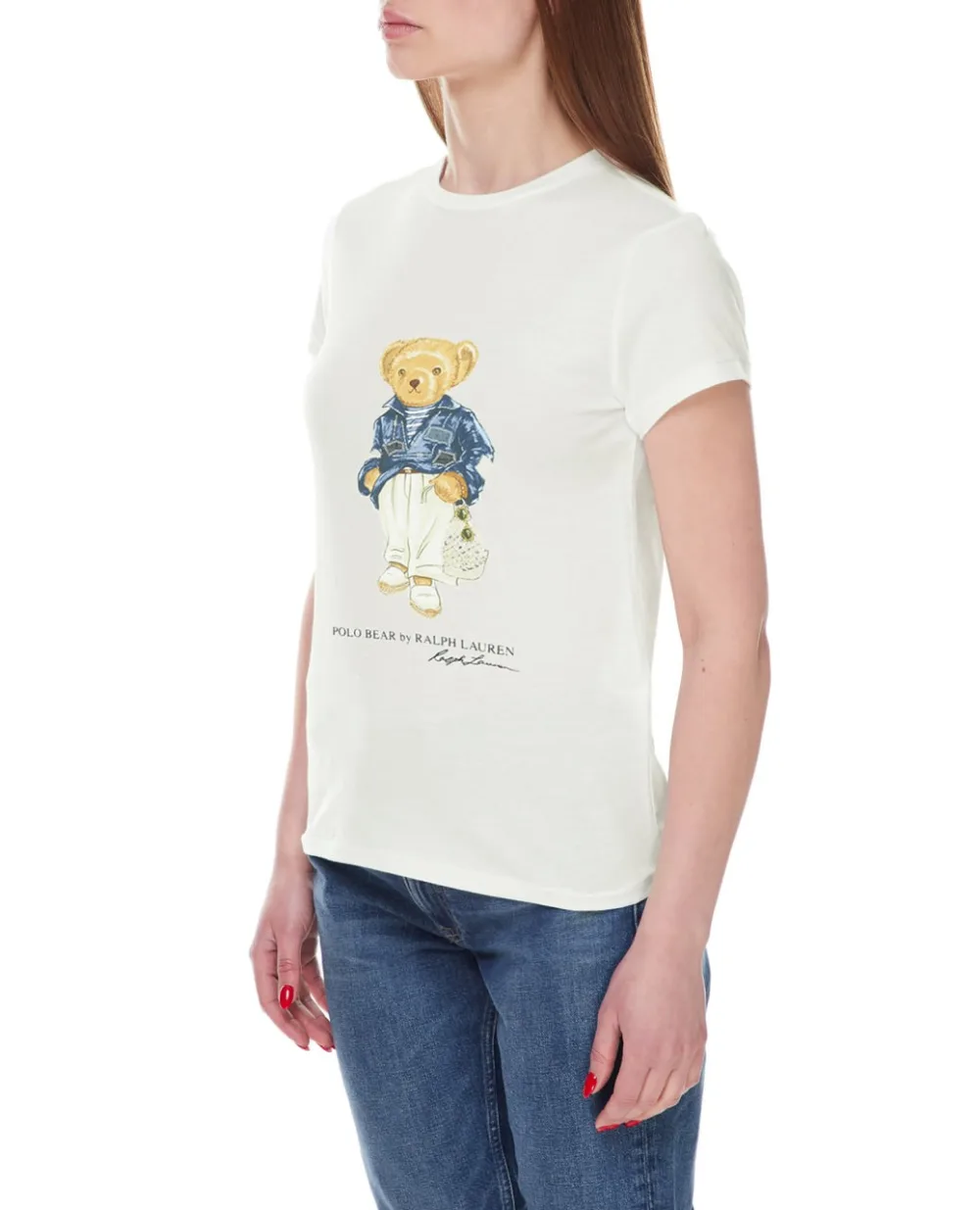Футболка Polo Ralph Lauren 211892645001, белый цвет • Купить в интернет-магазине Kameron