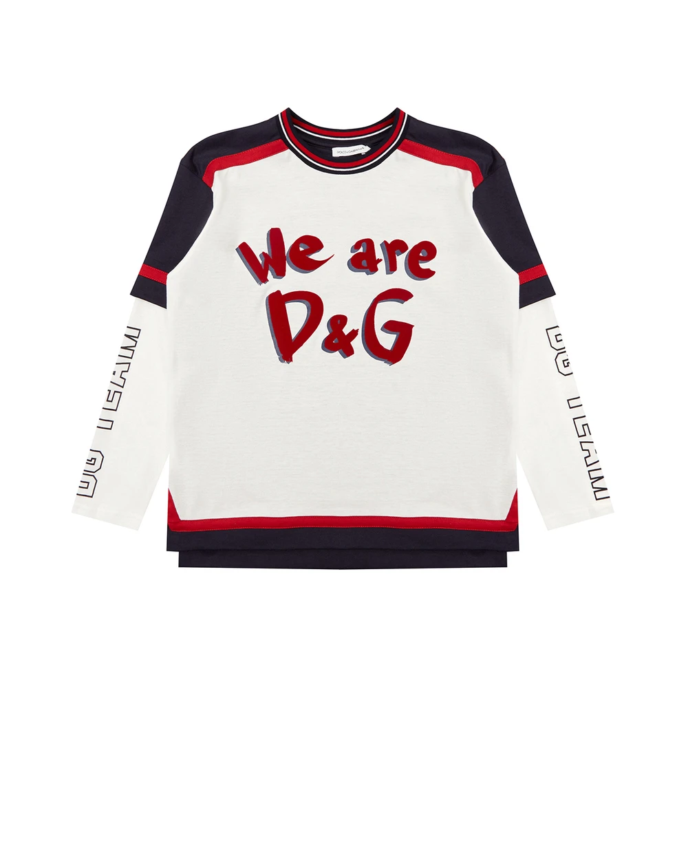 Лонгслив Dolce&Gabbana Kids L4JTBW-G7WZB-B, разноцветный цвет • Купить в интернет-магазине Kameron
