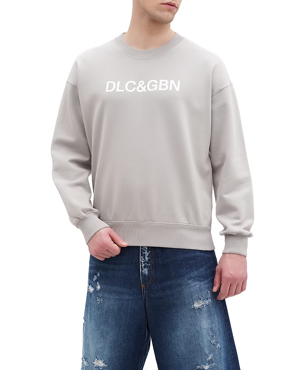 Світшот Dolce&Gabbana G9AQVT-G7M8G, сірий колір • Купити в інтернет-магазині Kameron