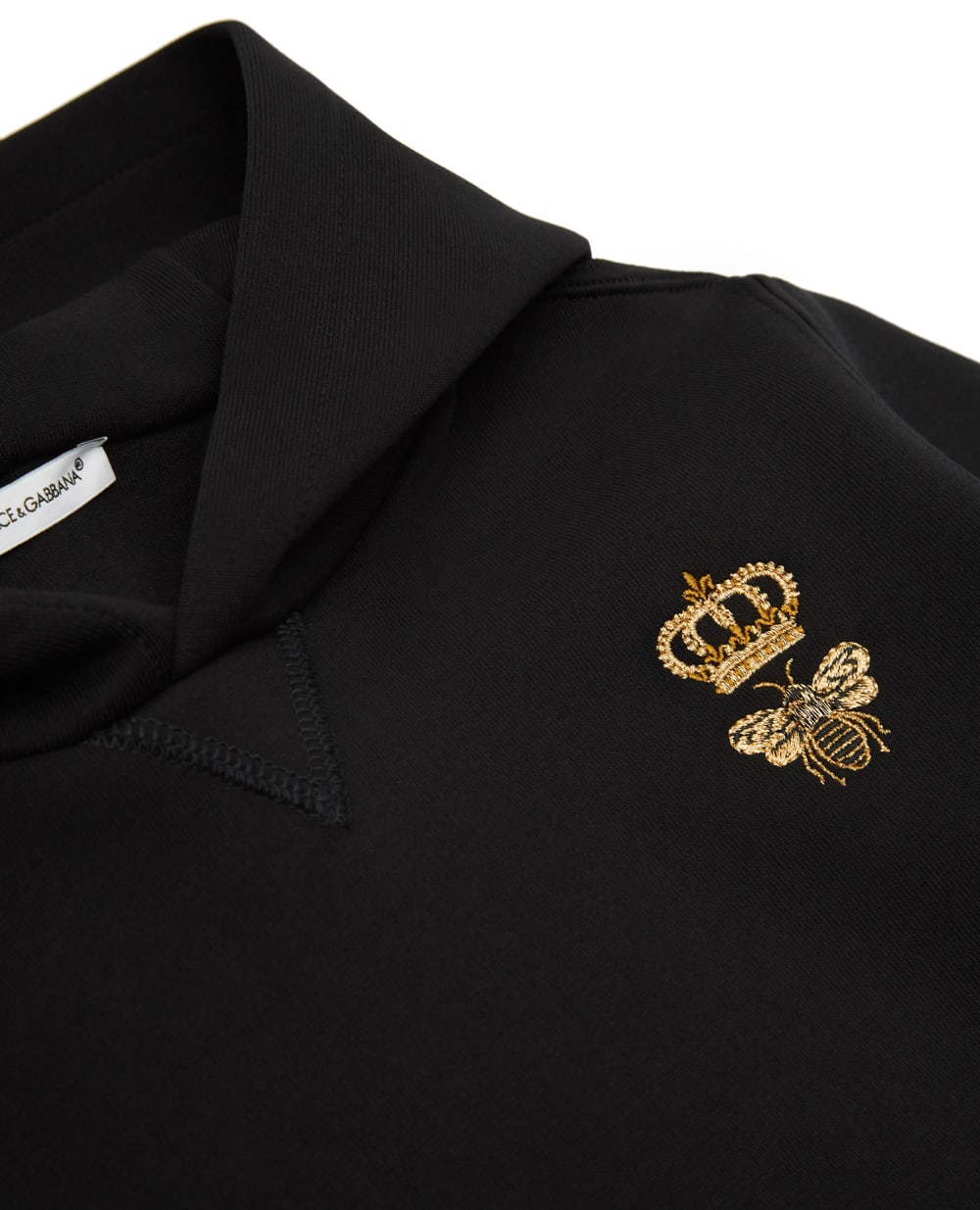 Худи Dolce&Gabbana Kids L4JWAY-G7A5X-S, черный цвет • Купить в интернет-магазине Kameron