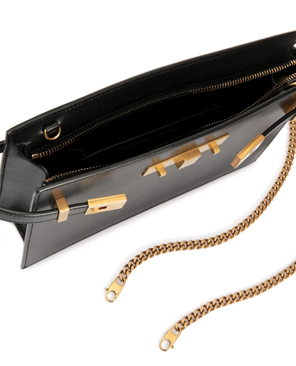 Кожаная сумка New Manhattan Saint Laurent 636478-0SX0W, черный цвет • Купить в интернет-магазине Kameron