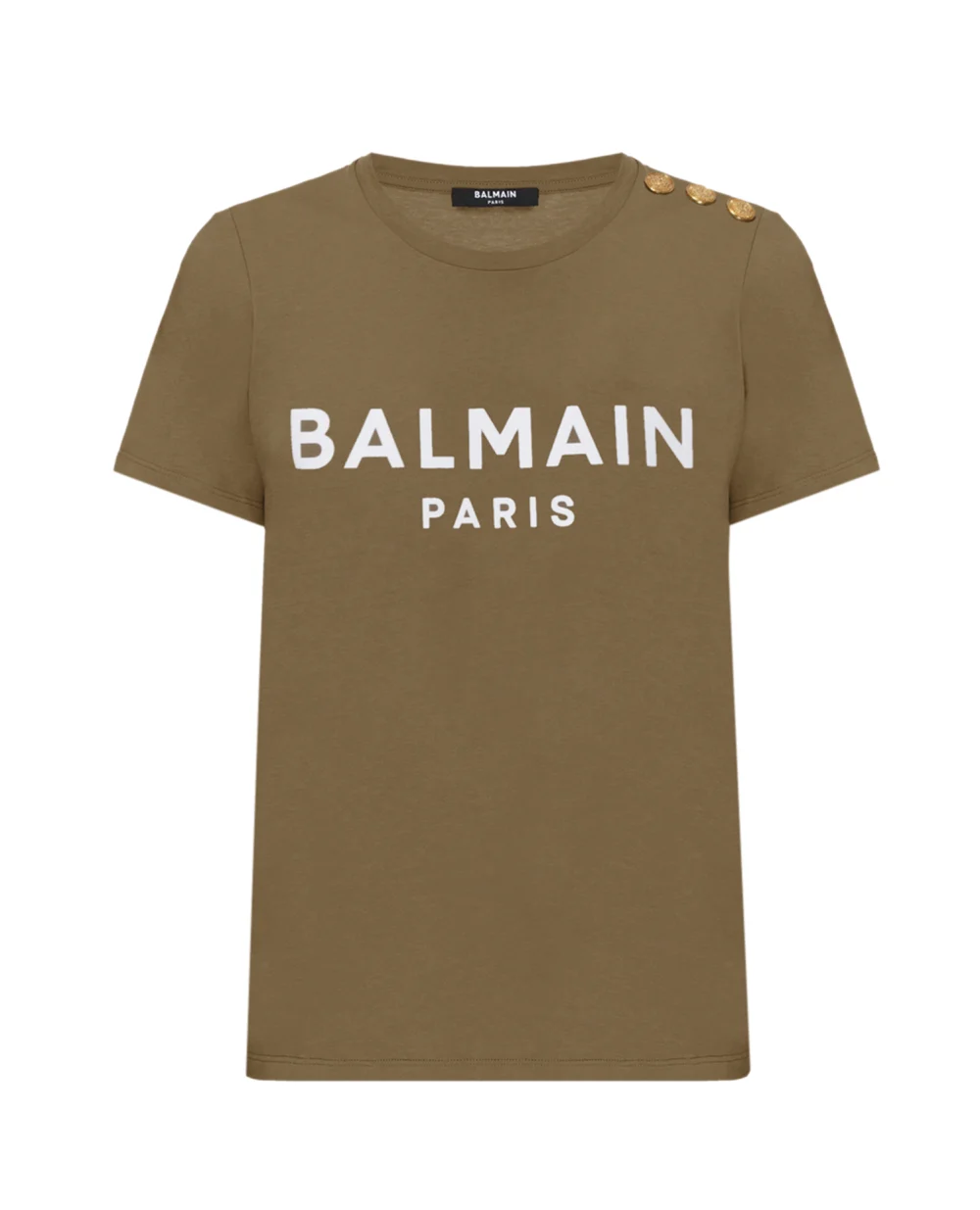 Футболка Balmain VF11350B012, зеленый цвет • Купить в интернет-магазине Kameron