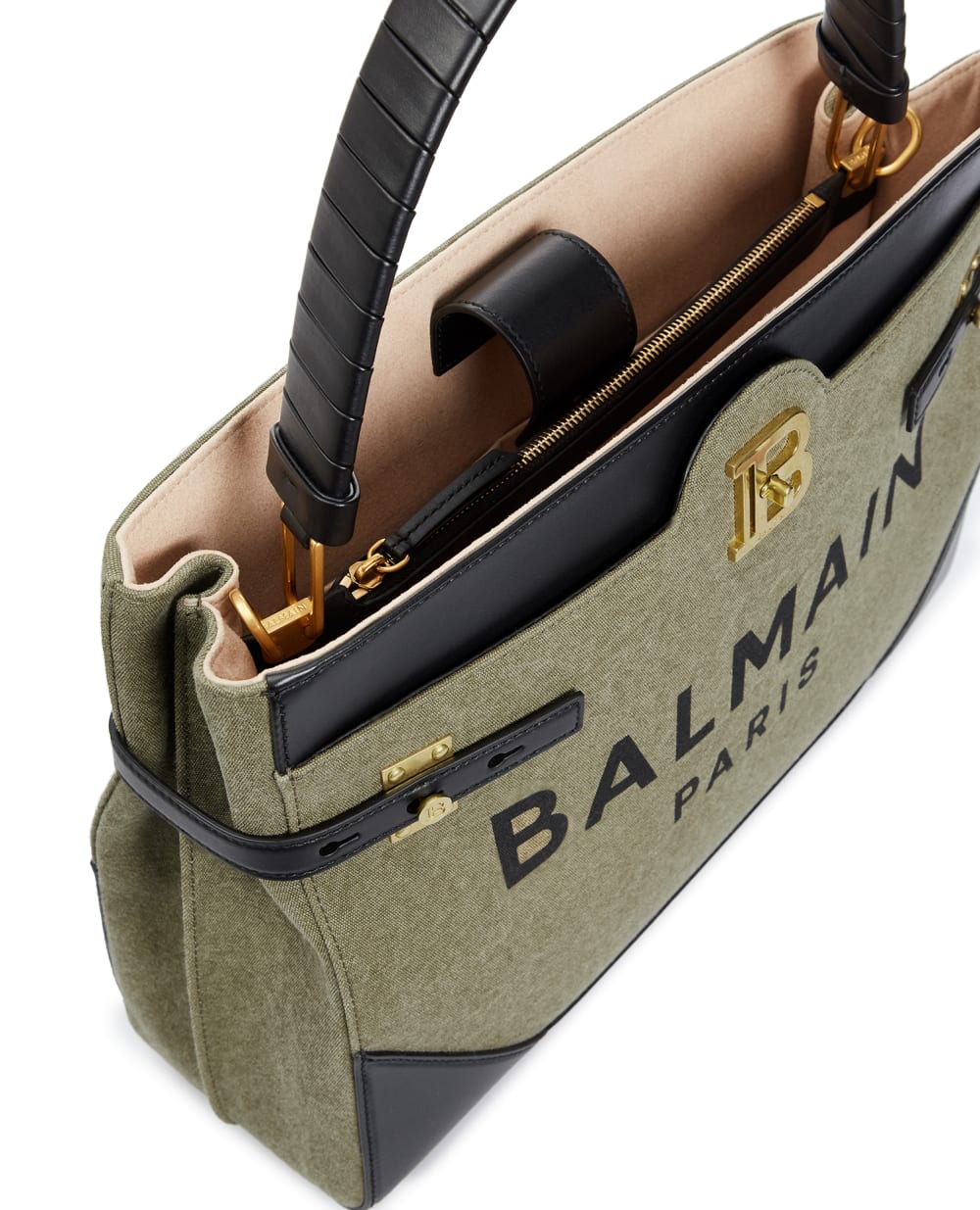 Сумка  B-Buzz Top Balmain YN1DC777TCPY, оливковый цвет • Купить в интернет-магазине Kameron