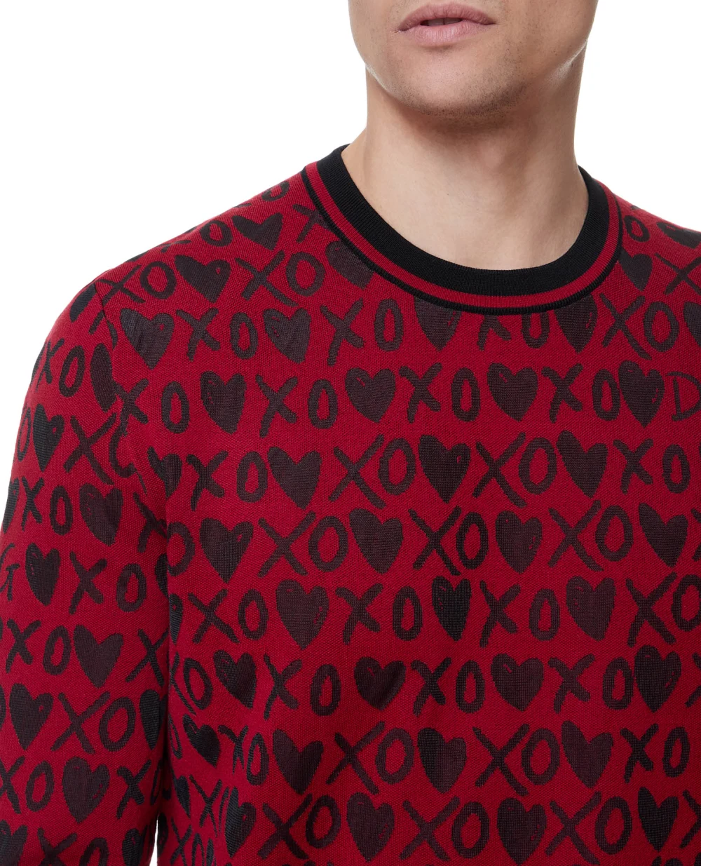 Шерстяной джемпер Dolce&Gabbana GXI05T-JCMU3, красный цвет • Купить в интернет-магазине Kameron