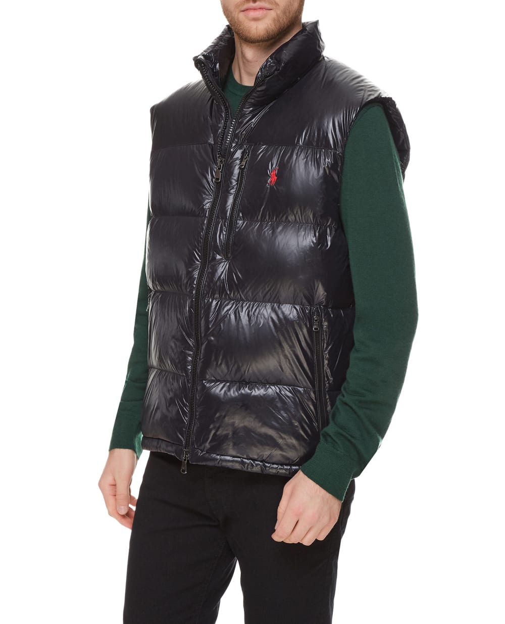 Пуховой жилет Polo Ralph Lauren 710849777002, черный цвет • Купить в интернет-магазине Kameron