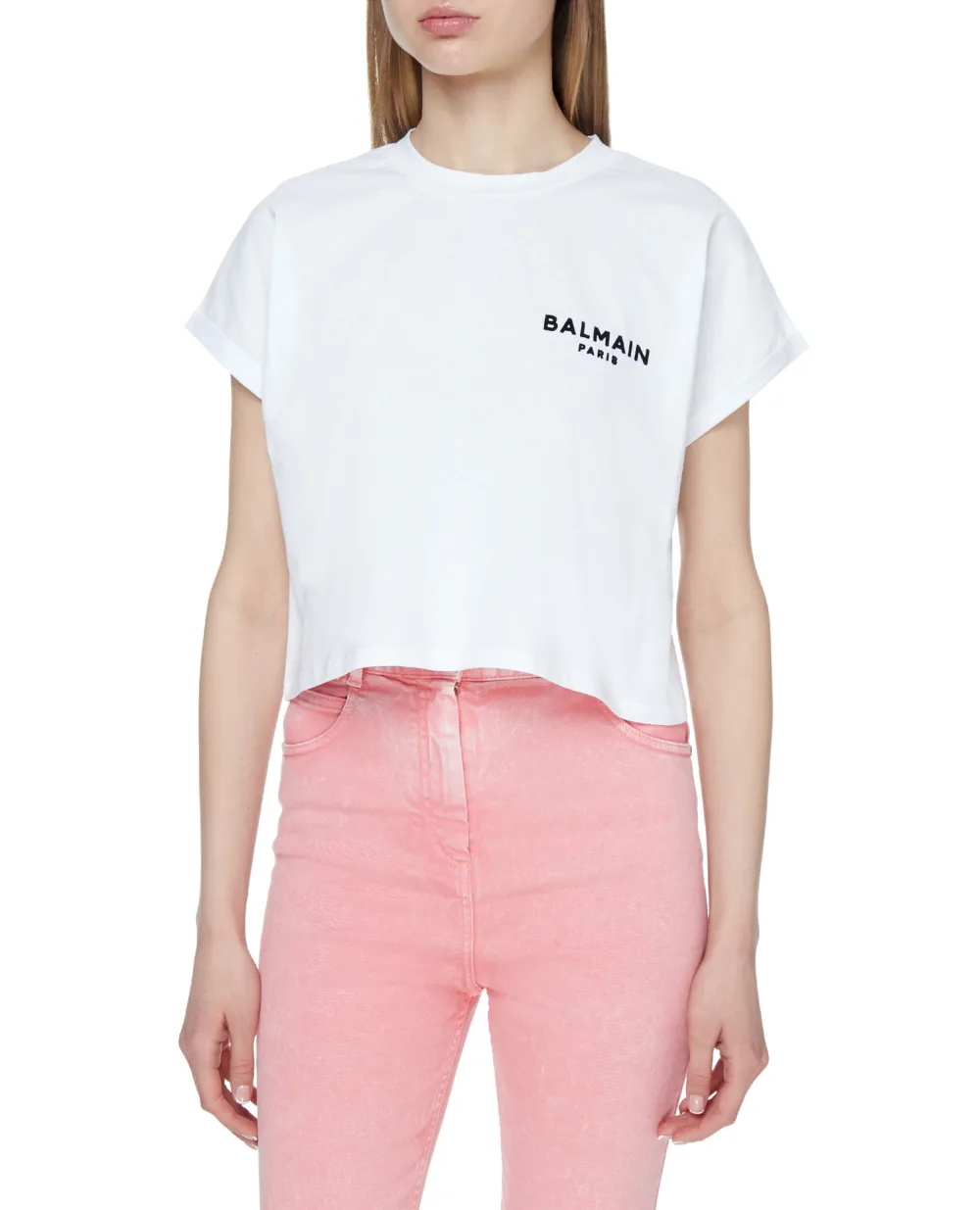 Футболка Balmain VF11370B013, белый цвет • Купить в интернет-магазине Kameron