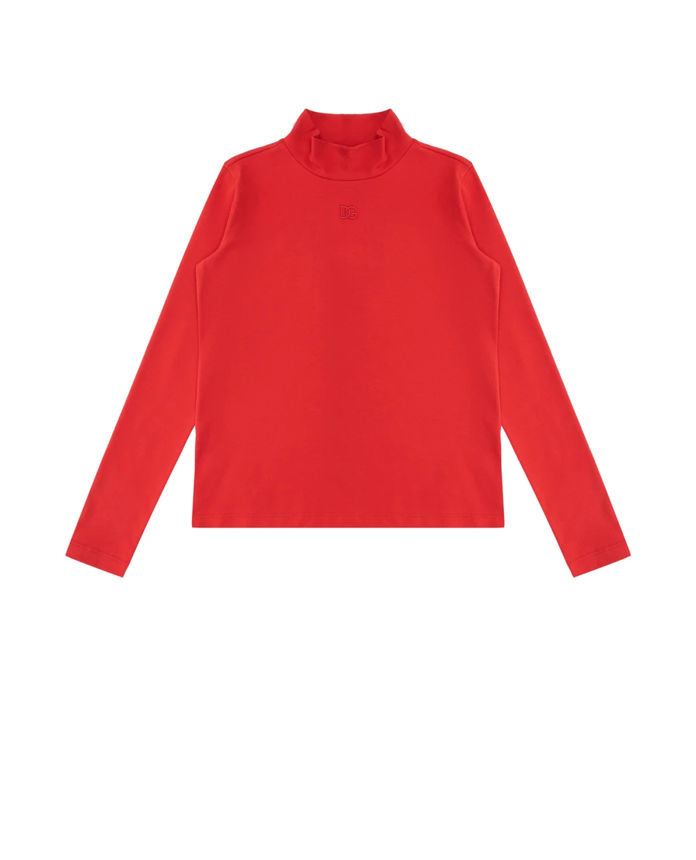 Детский гольф Dolce&Gabbana Kids L5JTLE-G7JJ4-S, красный цвет • Купить в интернет-магазине Kameron