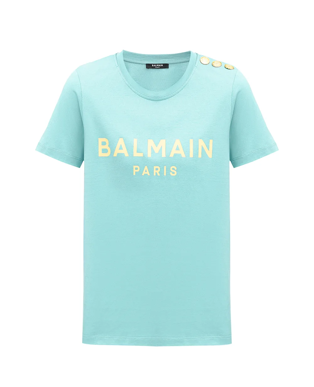 Футболка Balmain BF1EF005BB02, зеленый цвет • Купить в интернет-магазине Kameron