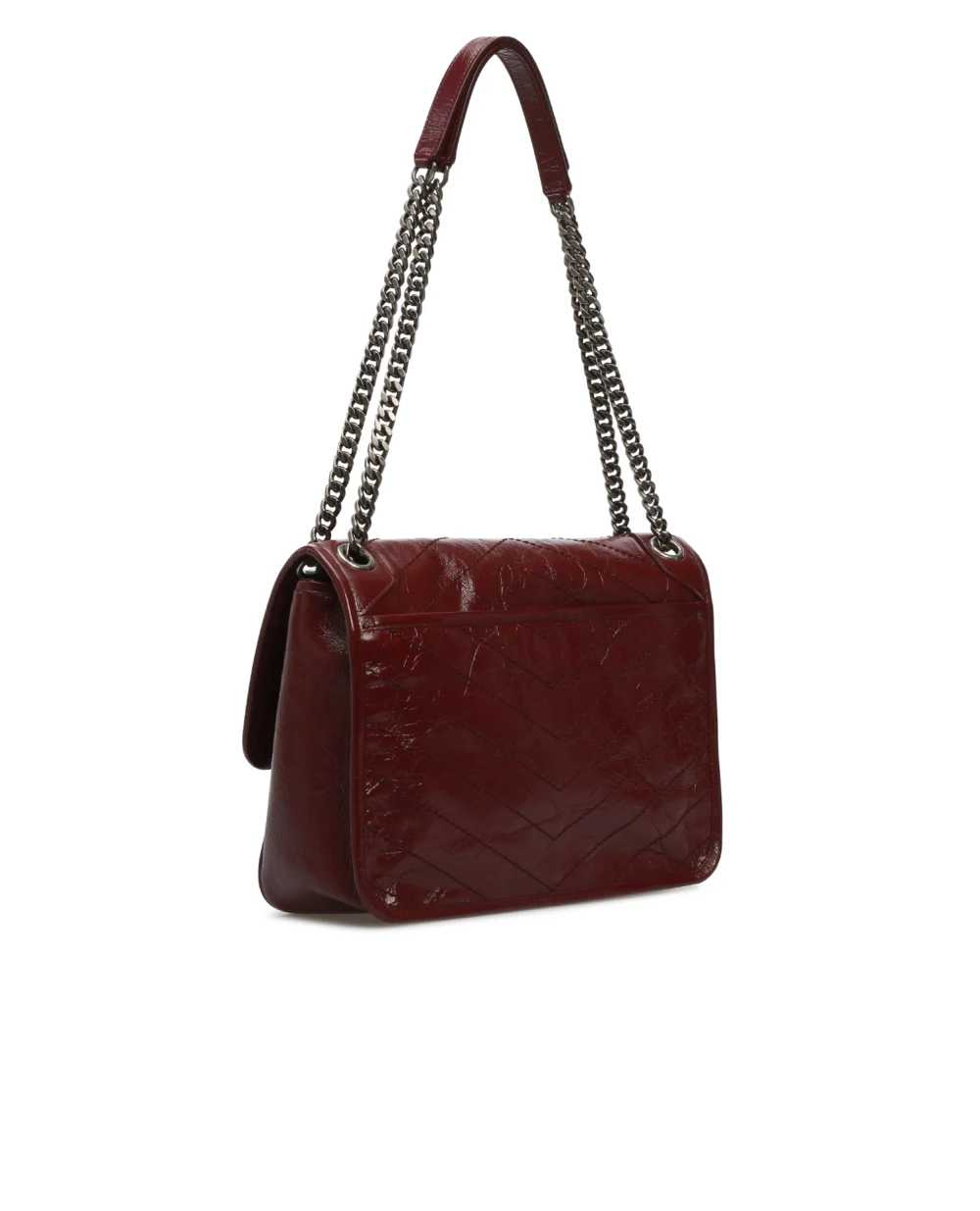 Кожаная сумка Niki Medium Saint Laurent 498894-0EN04-, бордовый цвет • Купить в интернет-магазине Kameron