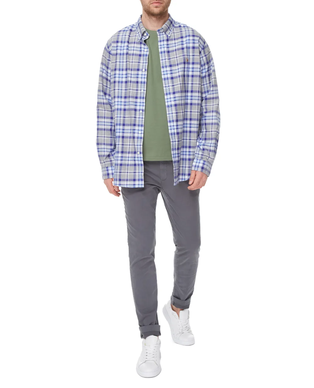 Рубашка Polo Ralph Lauren 710873149001, синий цвет • Купить в интернет-магазине Kameron