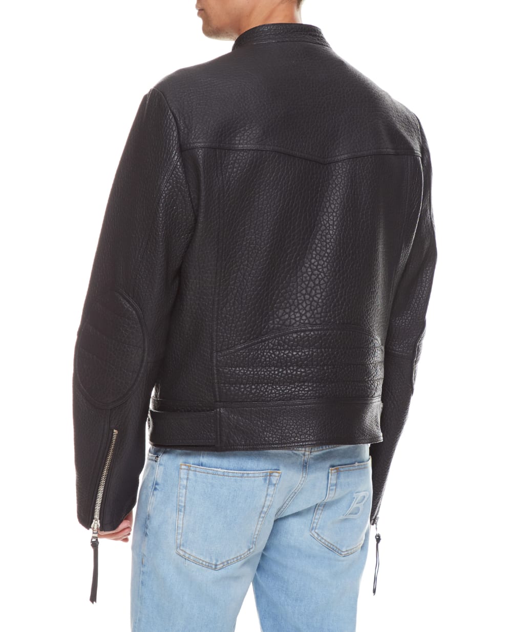 Кожаная косуха Balmain XH1TD155LB14, черный цвет • Купить в интернет-магазине Kameron