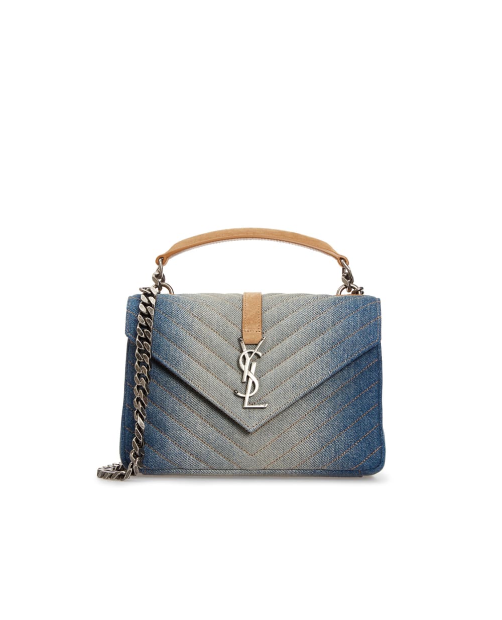 Сумка College Saint Laurent 600279-9M784, голубой цвет • Купить в интернет-магазине Kameron