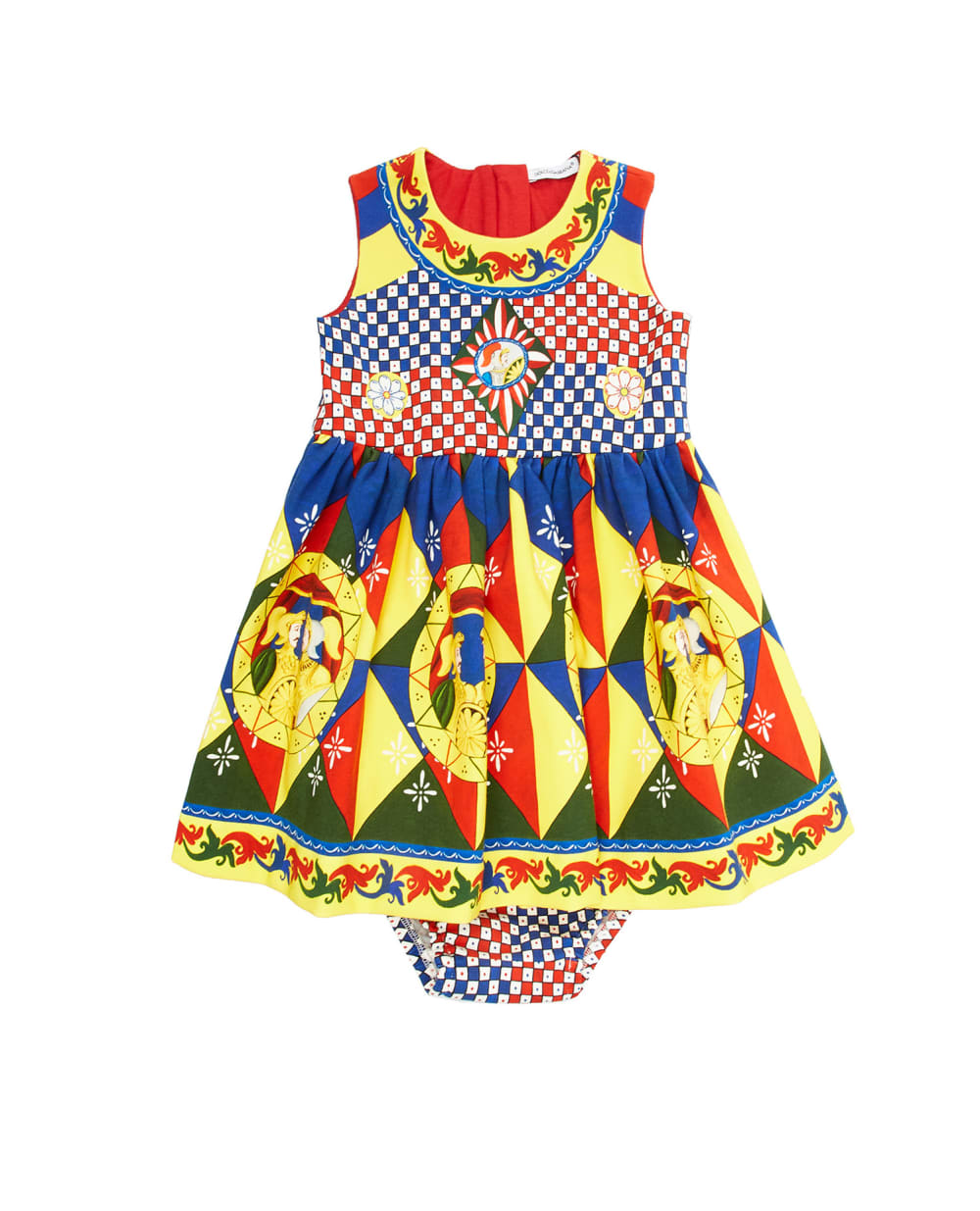 Детское платье Dolce&Gabbana Kids L2JD2H-G7XKY-, разноцветный цвет • Купить в интернет-магазине Kameron