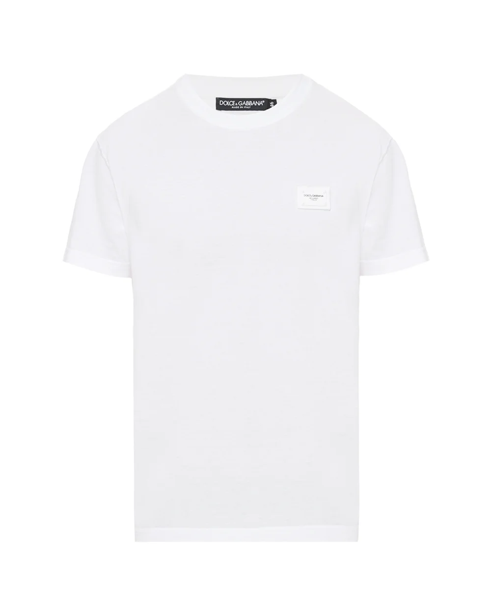 Футболка Dolce&Gabbana G8KJ9T-FU7EQ, белый цвет • Купить в интернет-магазине Kameron