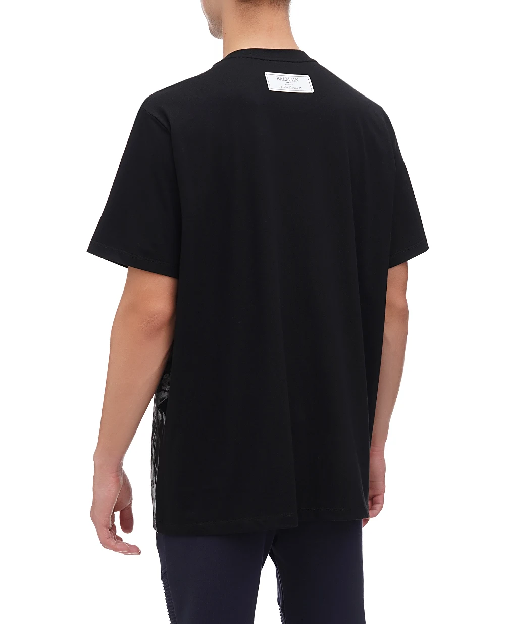 Футболка Balmain BH0EG010GD17, черный цвет • Купить в интернет-магазине Kameron