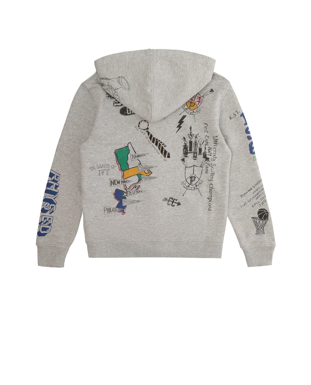 Худи Polo Ralph Lauren Kids 321749990001, серый цвет • Купить в интернет-магазине Kameron