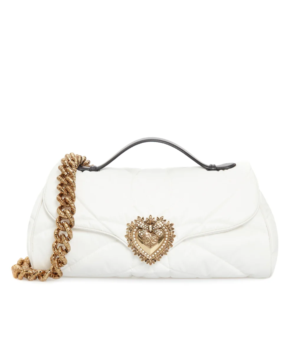 Сумка Devotion Dolce&Gabbana BB6992-AQ057, белый цвет • Купить в интернет-магазине Kameron
