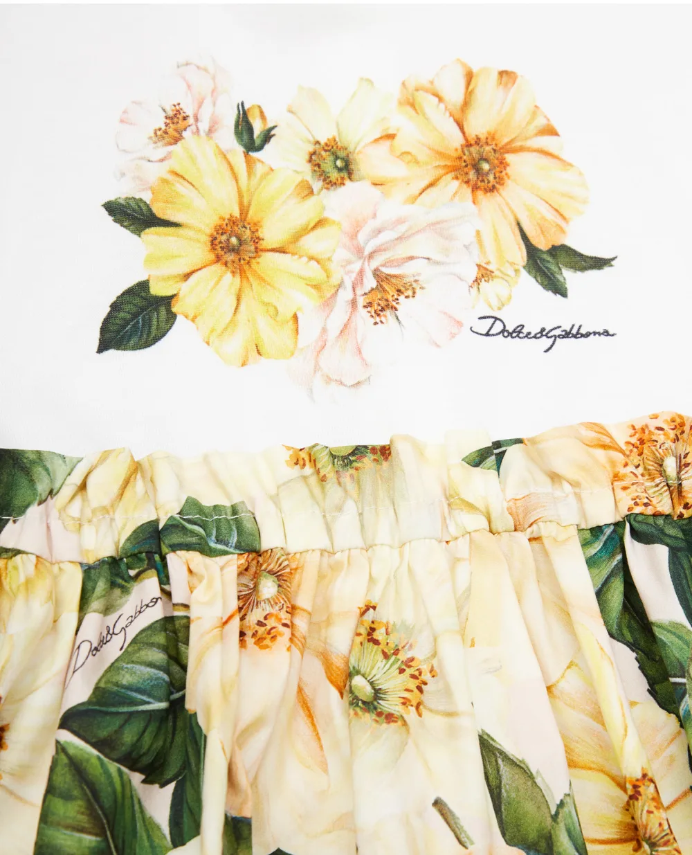 Платье Dolce&Gabbana Kids L2JD1R-G7WTJ, разноцветный цвет • Купить в интернет-магазине Kameron