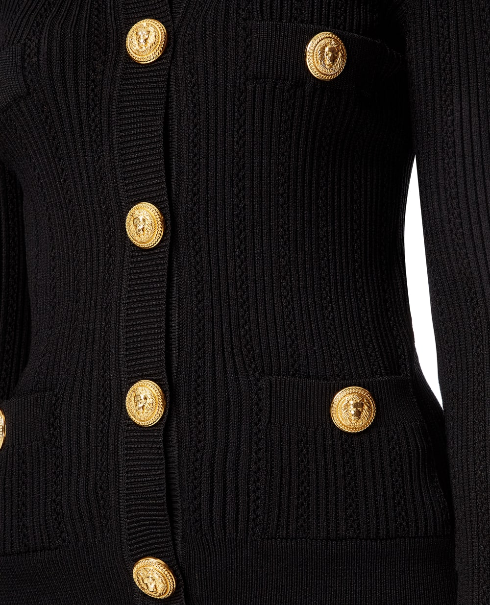 Кардиган Balmain YF1KL005KB39, черный цвет • Купить в интернет-магазине Kameron