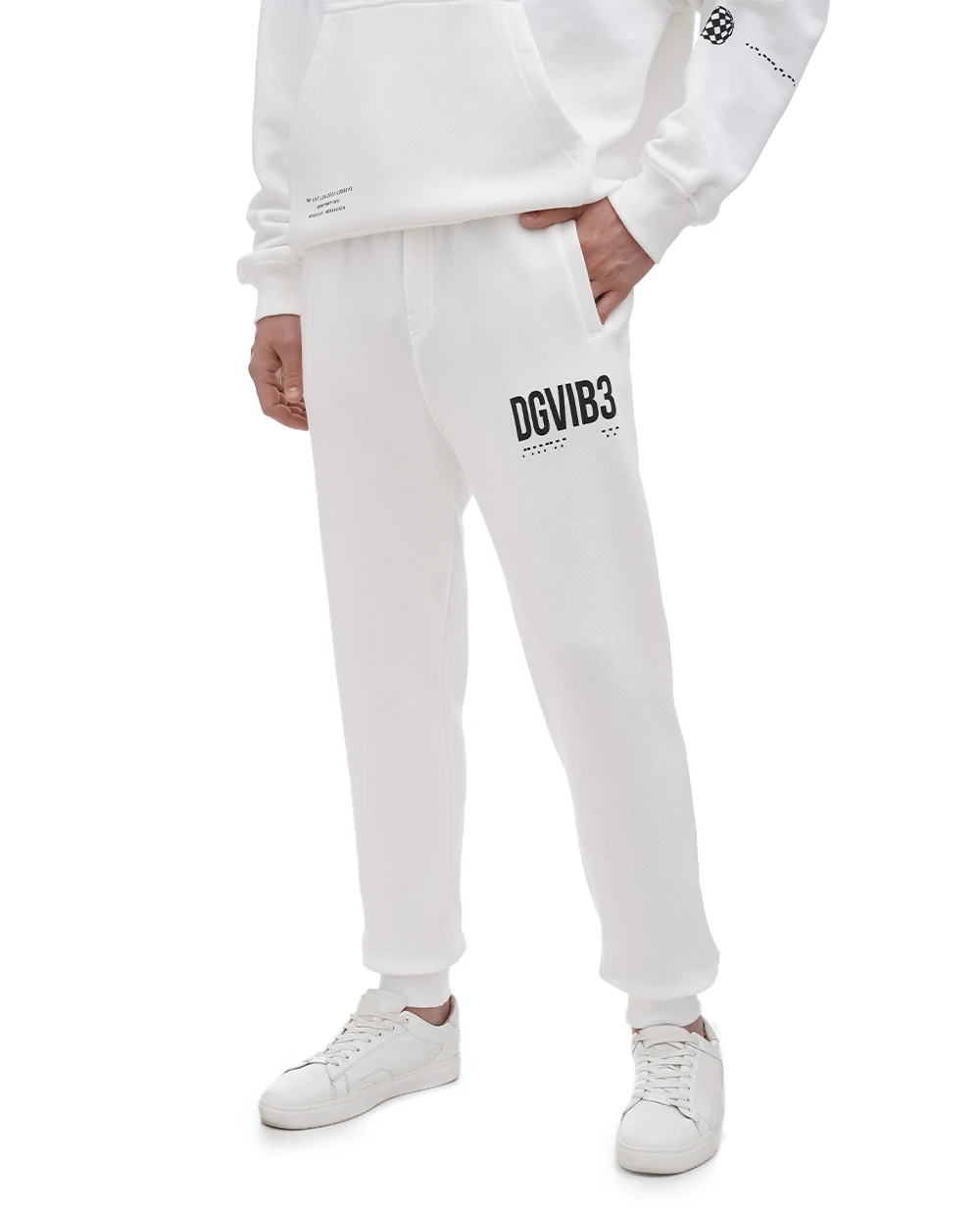 Спортивные брюки DGVIB3 (костюм) Dolce&Gabbana GZ4EAT-G7K3G, белый цвет • Купить в интернет-магазине Kameron