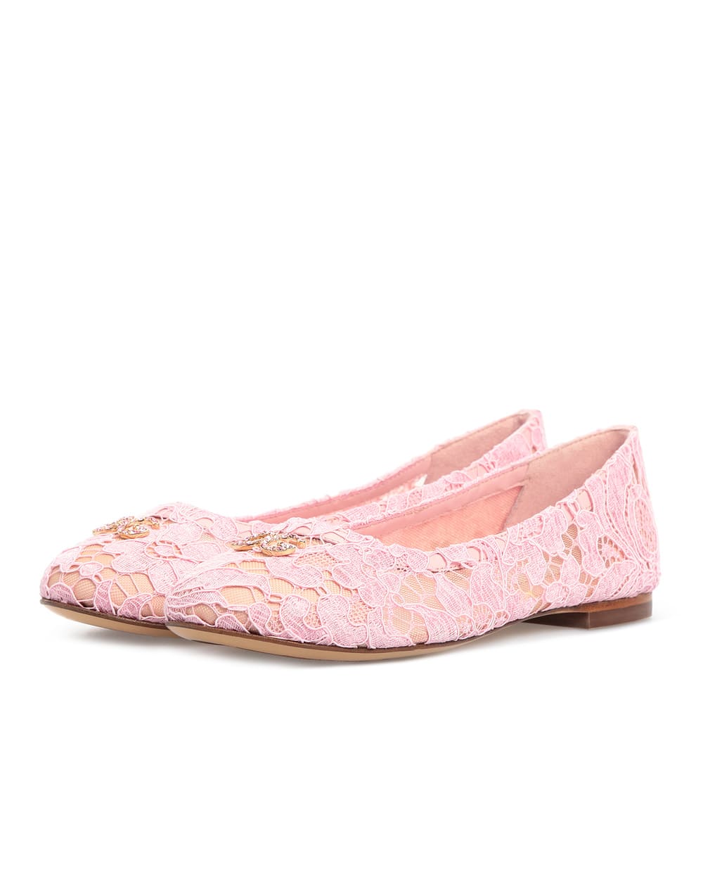 Балетки Dolce&Gabbana Kids D10430-AJ652-S, розовый цвет • Купить в интернет-магазине Kameron