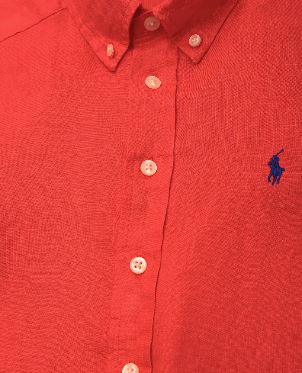 Детская льняная рубашка Polo Ralph Lauren Kids 321865270001, коралловый цвет • Купить в интернет-магазине Kameron
