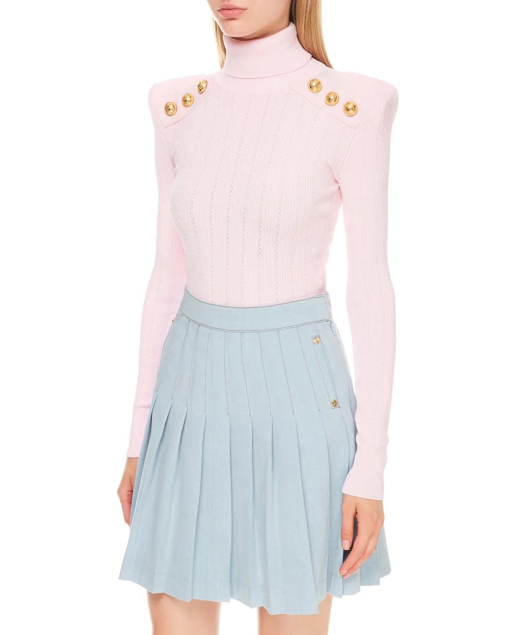Гольф Balmain WF1KH000K211, розовый цвет • Купить в интернет-магазине Kameron