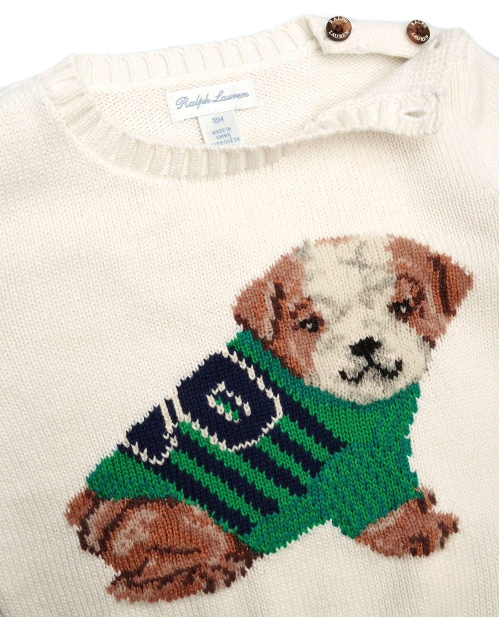 Свитер Polo Ralph Lauren Kids 320838301002, белый цвет • Купить в интернет-магазине Kameron