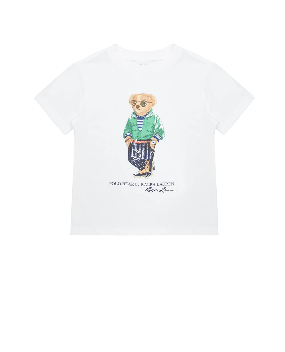 Футболка Polo Ralph Lauren Kids 321865681001, белый цвет • Купить в интернет-магазине Kameron