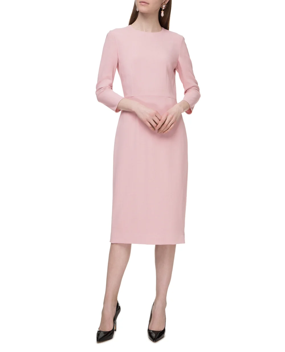 Платье Dolce&Gabbana F6G9AT-FURDV, розовый цвет • Купить в интернет-магазине Kameron