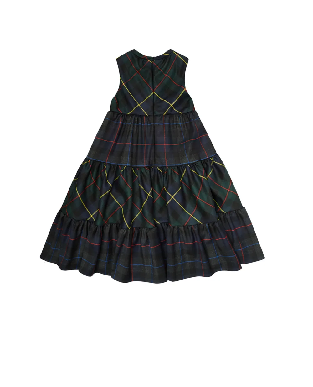 Шерстяное платье Dolce&Gabbana Kids L52DU6-G7ATY-B, разноцветный цвет • Купить в интернет-магазине Kameron