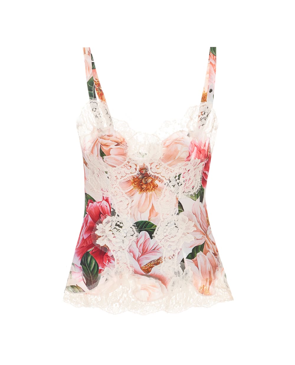 Шелковый топ Dolce&Gabbana F7X68T-IS1E3, разноцветный цвет • Купить в интернет-магазине Kameron