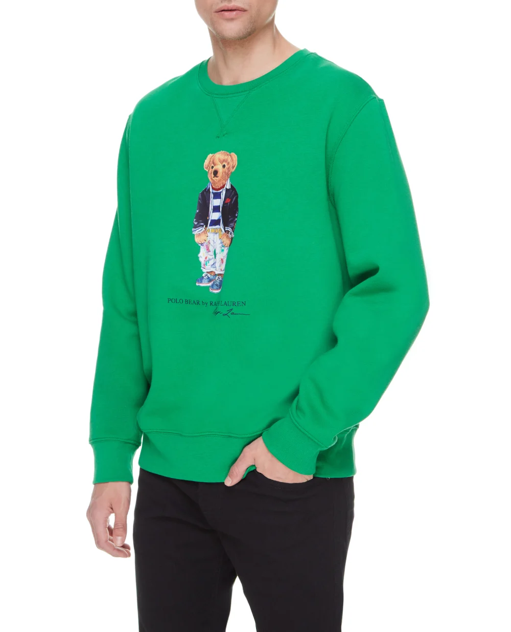 Свитшот Polo Ralph Lauren 710853308007, зеленый цвет • Купить в интернет-магазине Kameron