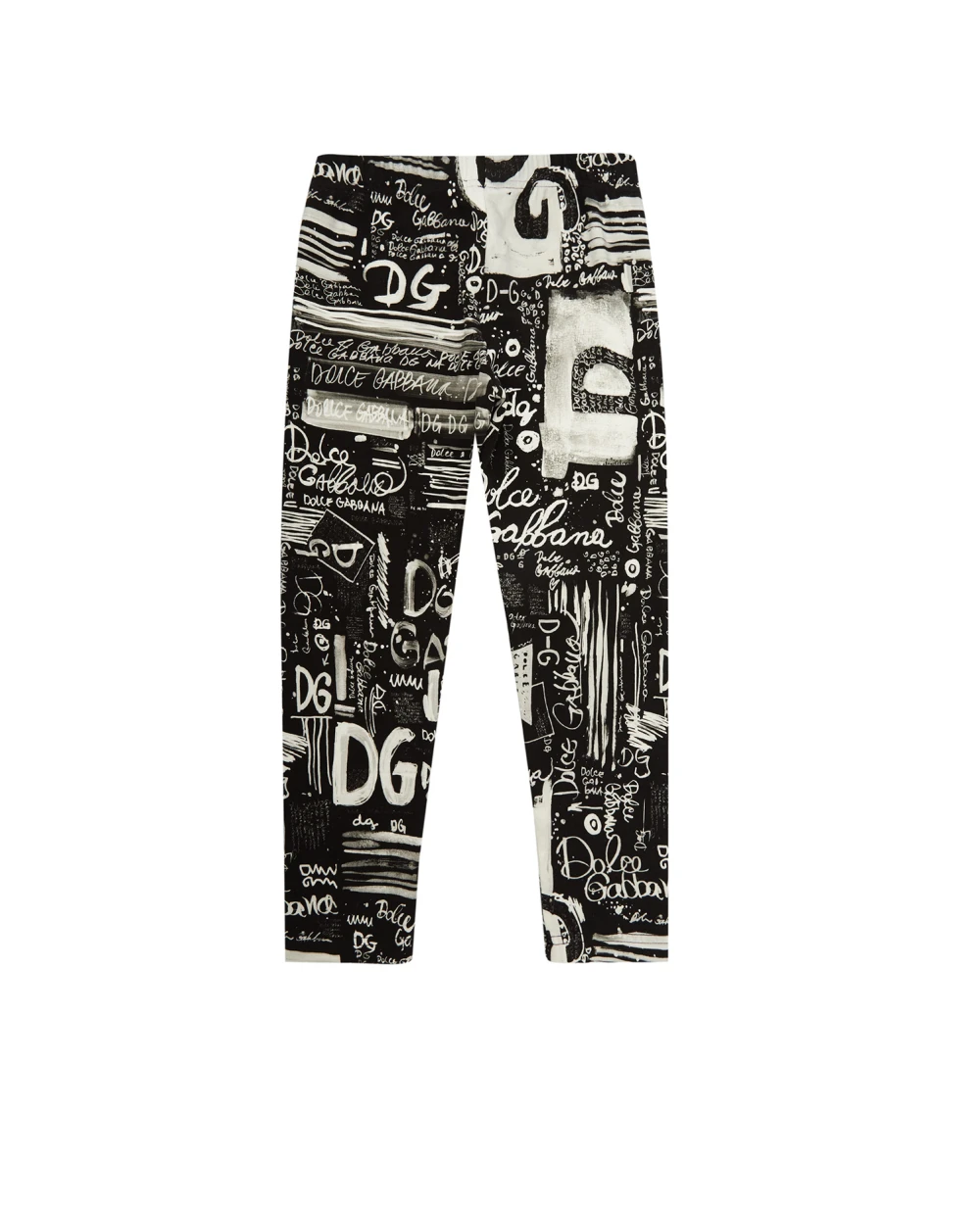 Детские леггинсы Dolce&Gabbana Kids L5JP5B-FSGXY-S, черный цвет • Купить в интернет-магазине Kameron