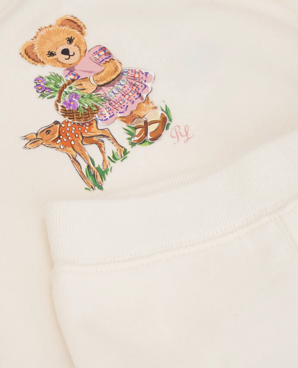 Дитячий костюм Polo Bear (світшот, штани) Polo Ralph Lauren Kids 310918172001, молочний колір • Купити в інтернет-магазині Kameron