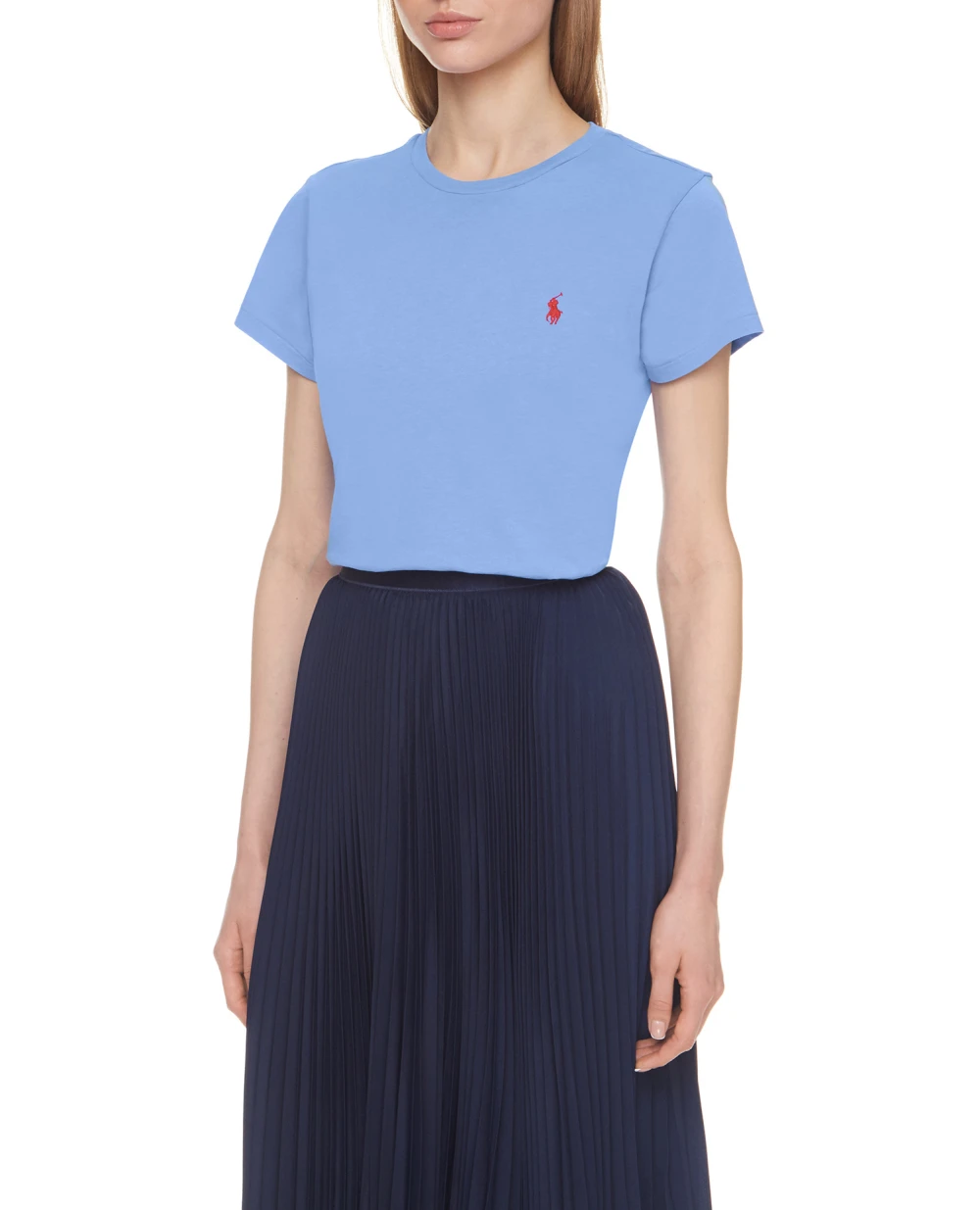 Футболка Polo Ralph Lauren 211734144043, голубой цвет • Купить в интернет-магазине Kameron