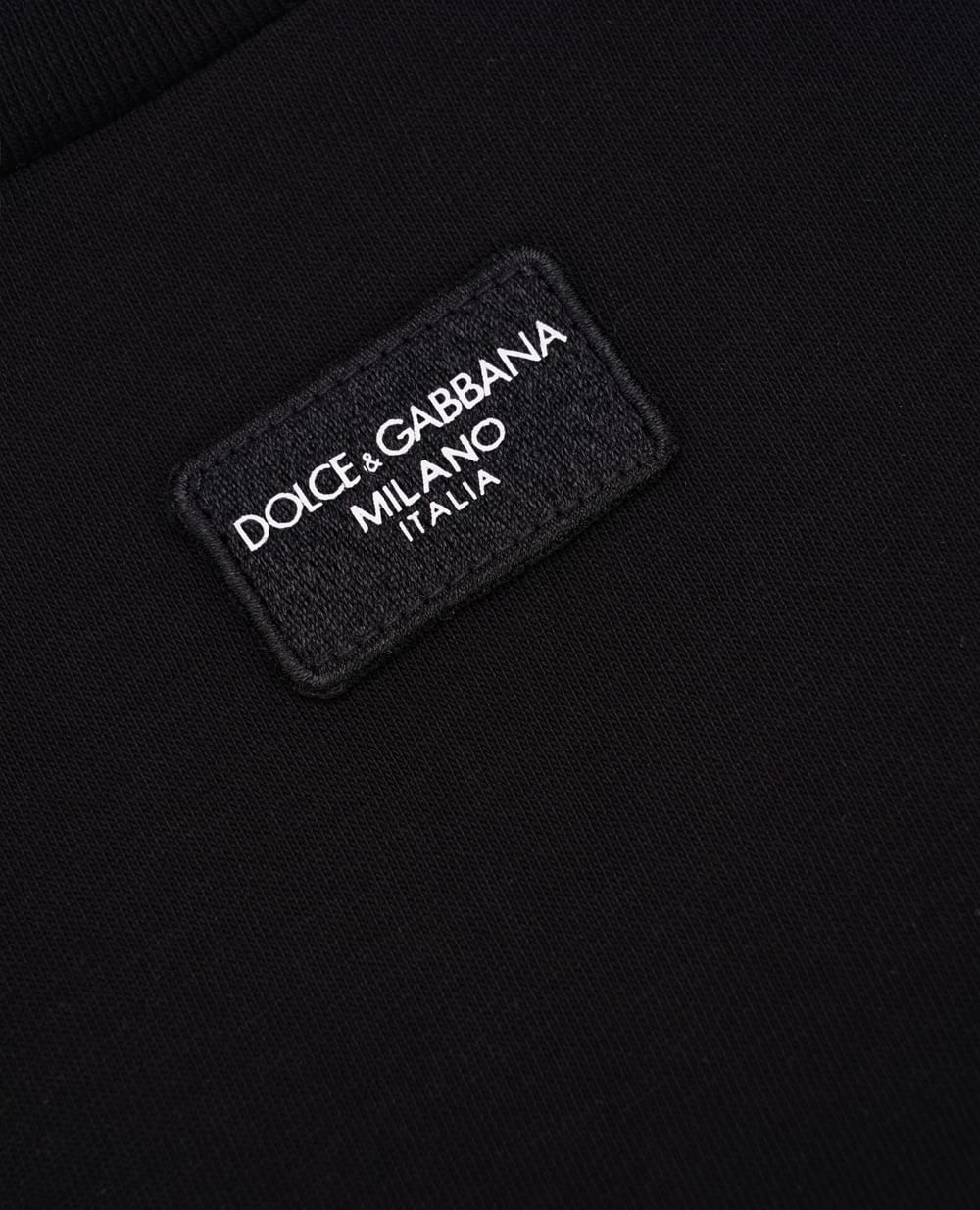 Детская футболка Dolce&Gabbana Kids L5JTNI-G7M4W-B, черный цвет • Купить в интернет-магазине Kameron