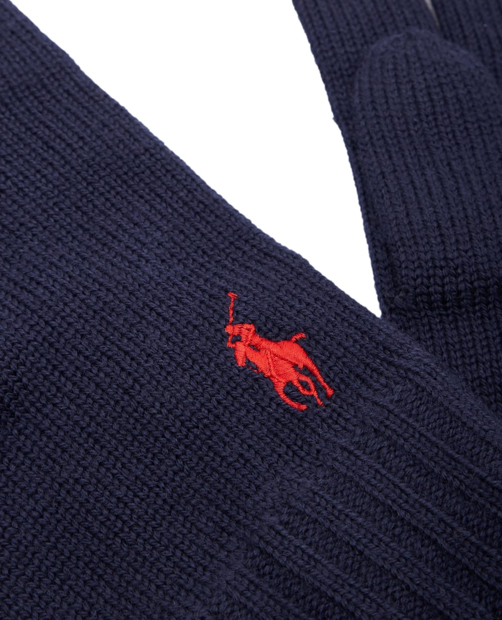 Шерстяные перчатки Polo Ralph Lauren 710886135002, темно-синий цвет • Купить в интернет-магазине Kameron