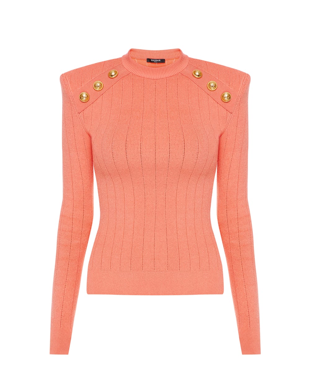 Джемпер Balmain BF1KD001KB07, коралловый цвет • Купить в интернет-магазине Kameron