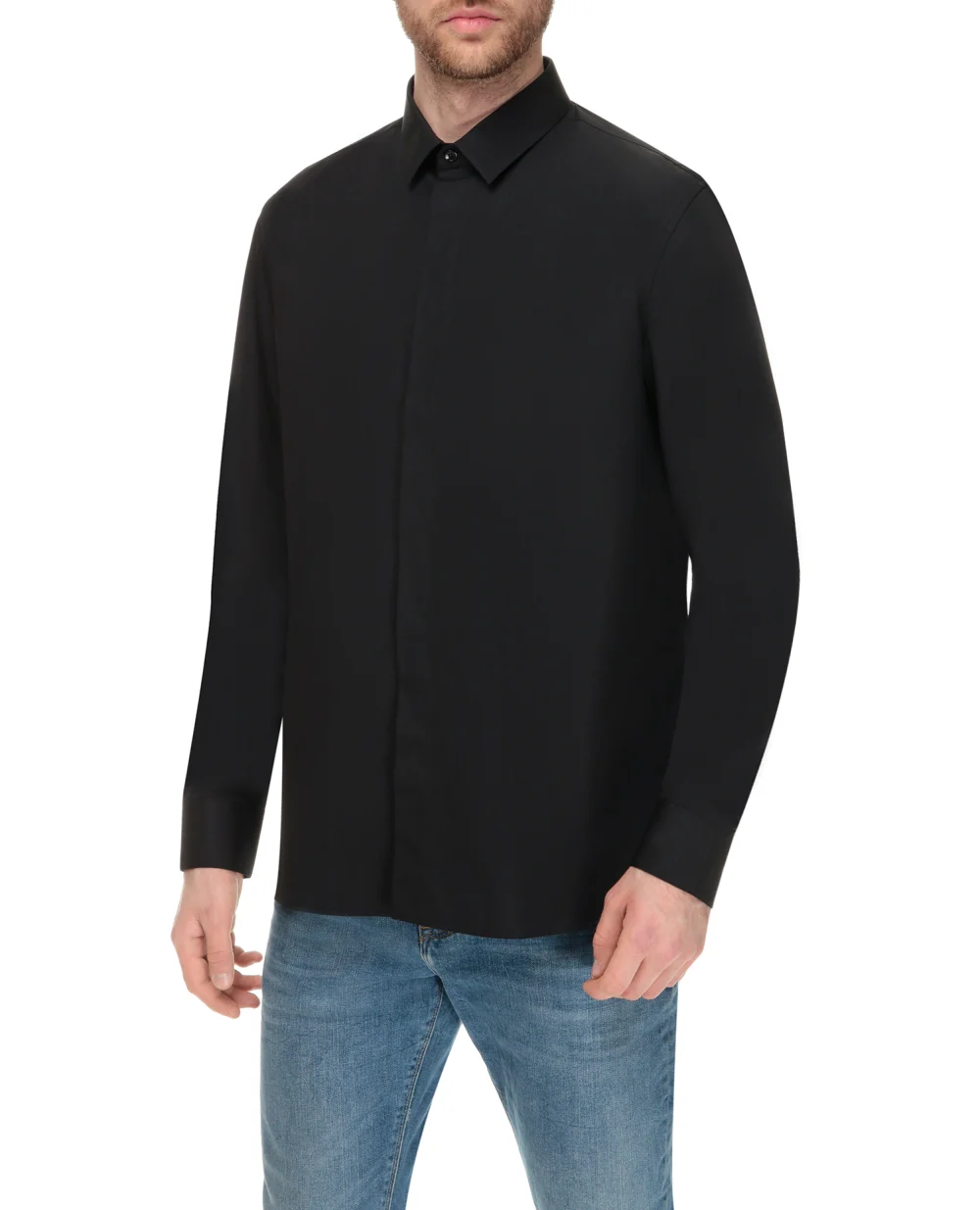 Рубашка Saint Laurent 564269-Y217W-, черный цвет • Купить в интернет-магазине Kameron