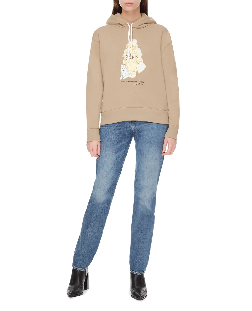 Худи Polo Bear Polo Ralph Lauren 211882331001, бежевый цвет • Купить в интернет-магазине Kameron
